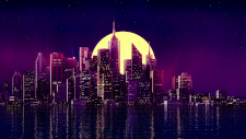 obraz miasta nocą